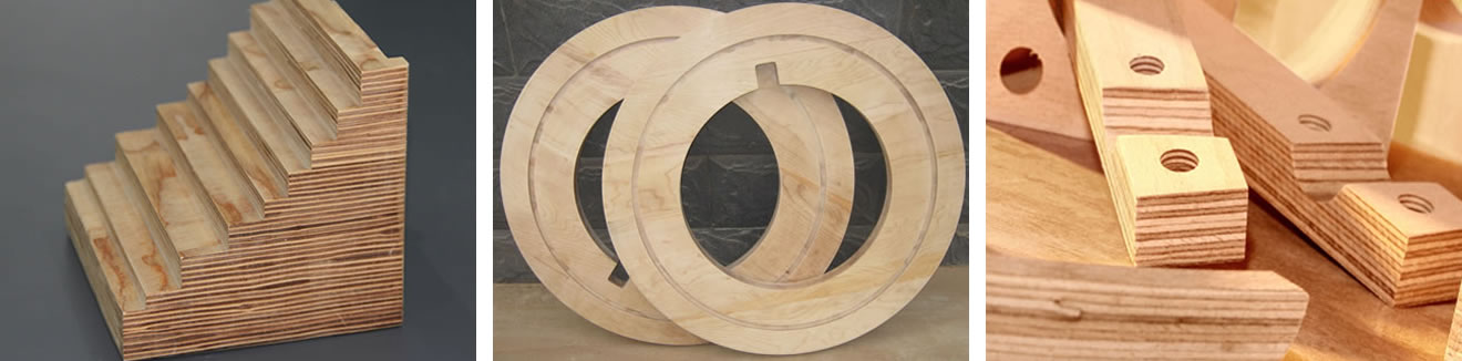 Laminated wood part