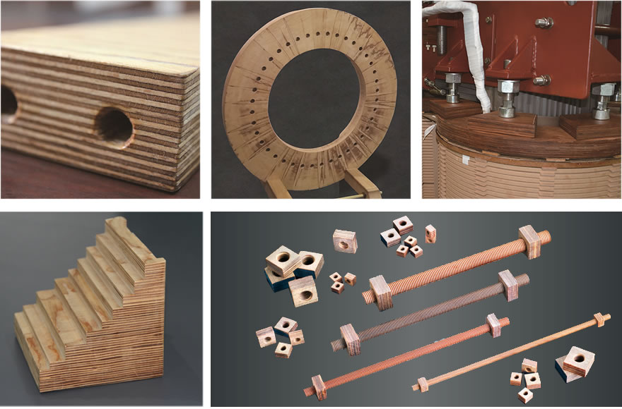 Laminated wood parts