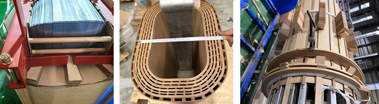 Oil immersed transformer winding insulation