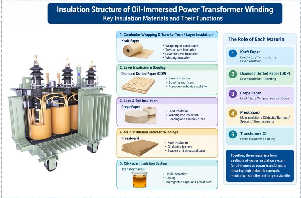 Oil-Immersed Transformer Winding Insulation Paper Materials
