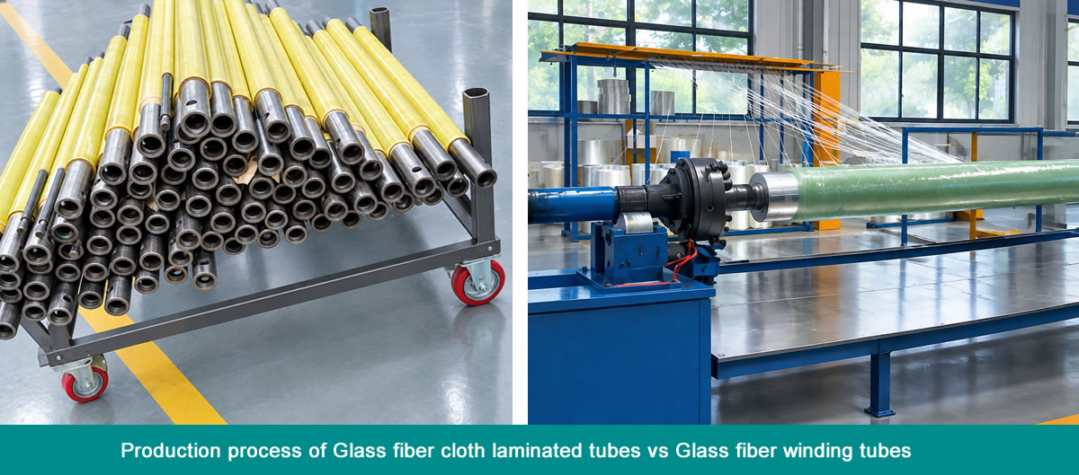 epoxy fiberglass winding tube VS epoxy fiberglass cloth tubes workshop